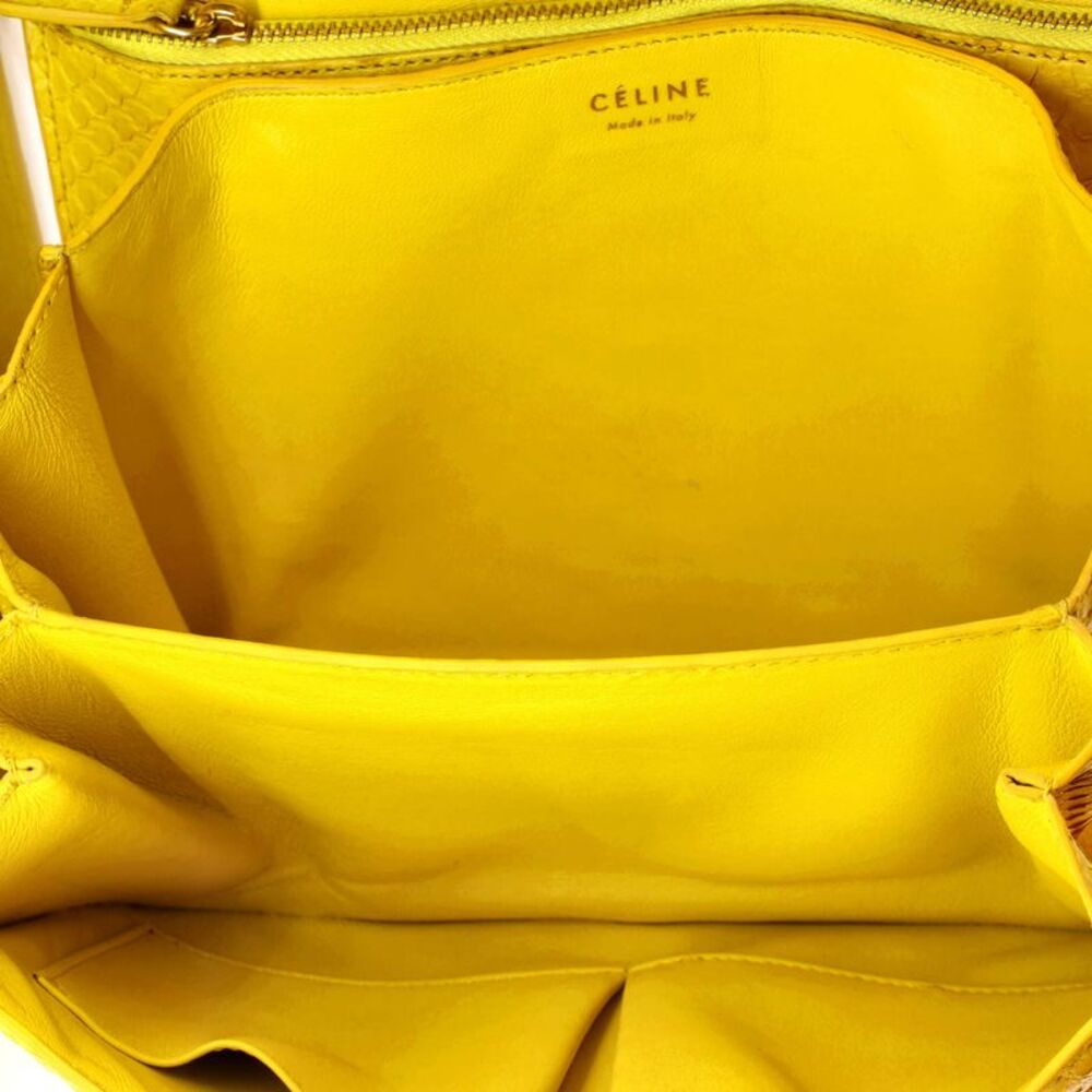Celine Classic Box Bag Python Medium Yellow - image 5